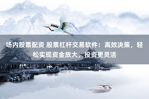 场内股票配资 股票杠杆交易软件：高效决策，轻松实现资金放大，投资更灵活