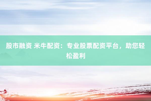 股市融资 米牛配资：专业股票配资平台，助您轻松盈利