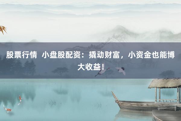 股票行情  小盘股配资：撬动财富，小资金也能博大收益！