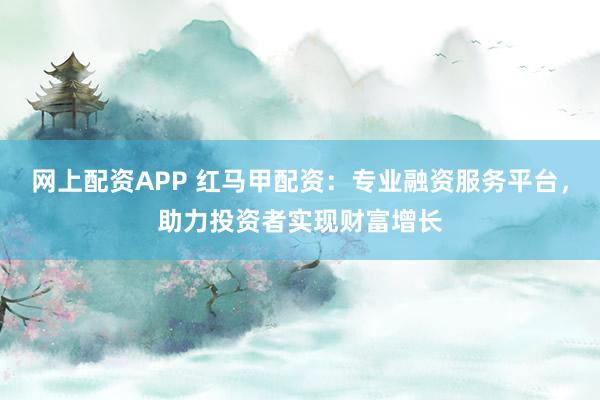网上配资APP 红马甲配资：专业融资服务平台，助力投资者实现财富增长