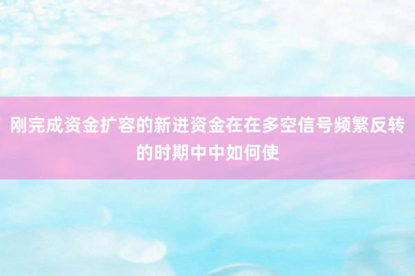 刚完成资金扩容的新进资金在在多空信号频繁反转的时期中中如何使
