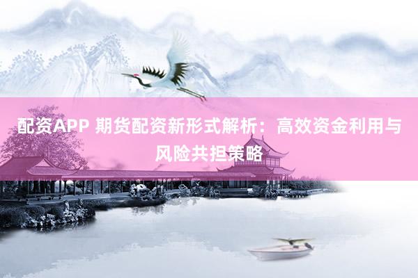配资APP 期货配资新形式解析：高效资金利用与风险共担策略